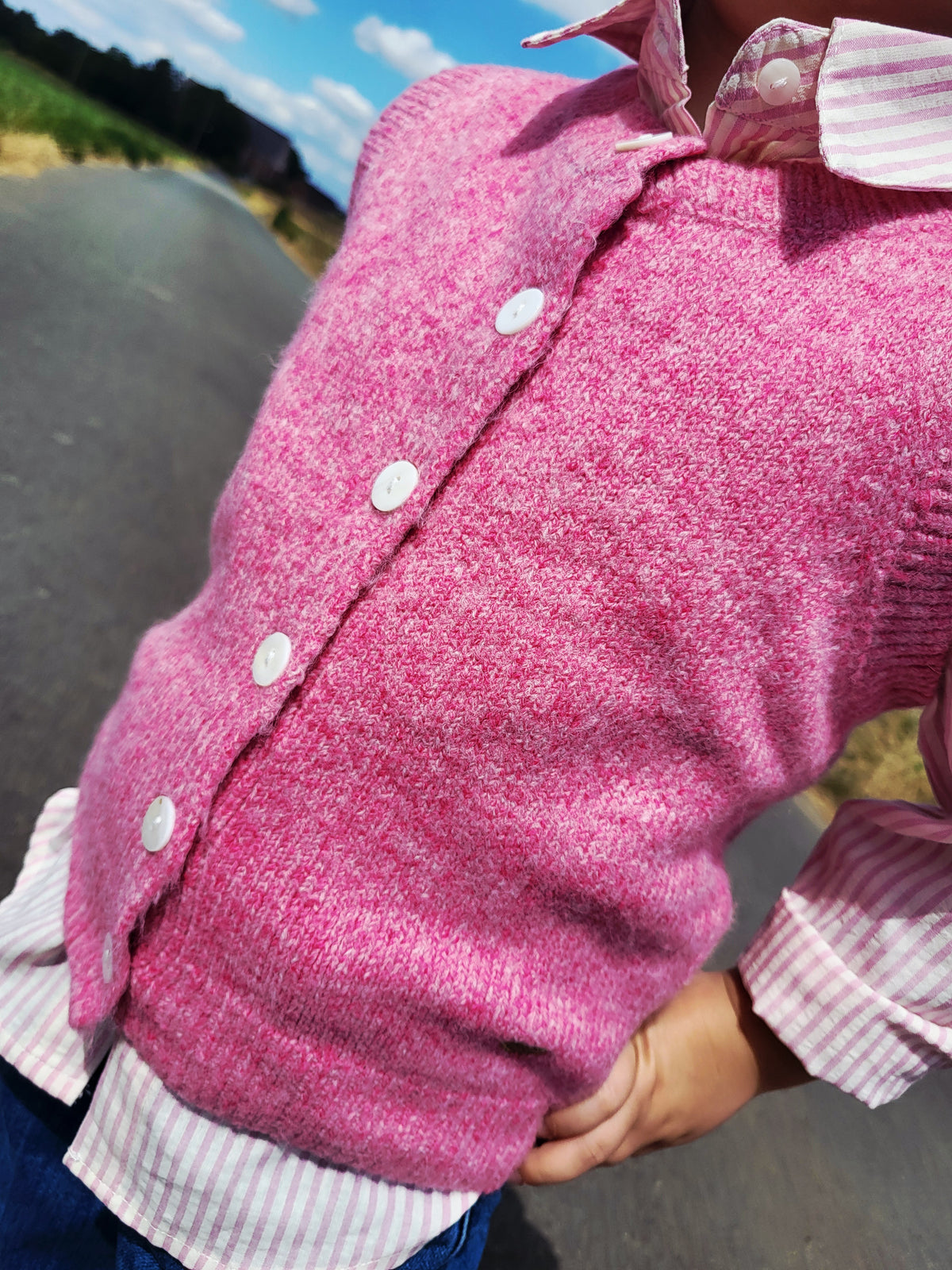 Pull sans manche Pink enfant