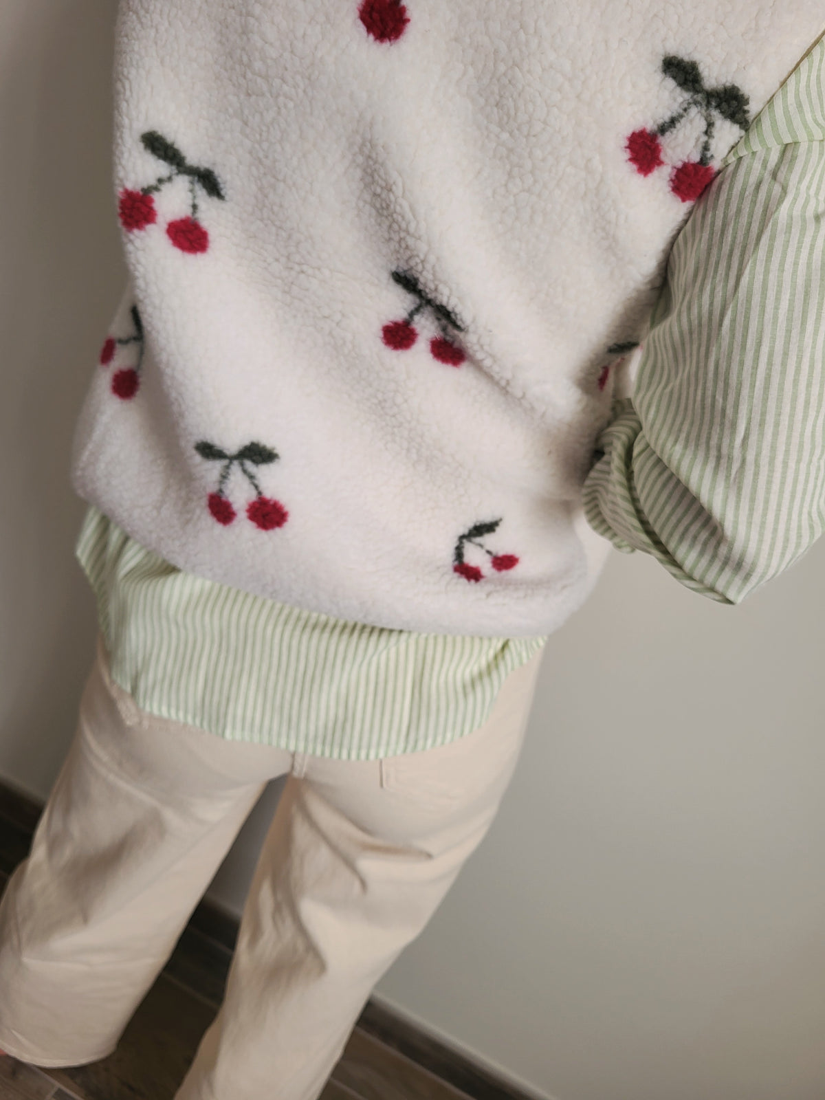 Veste sans manche cerise
