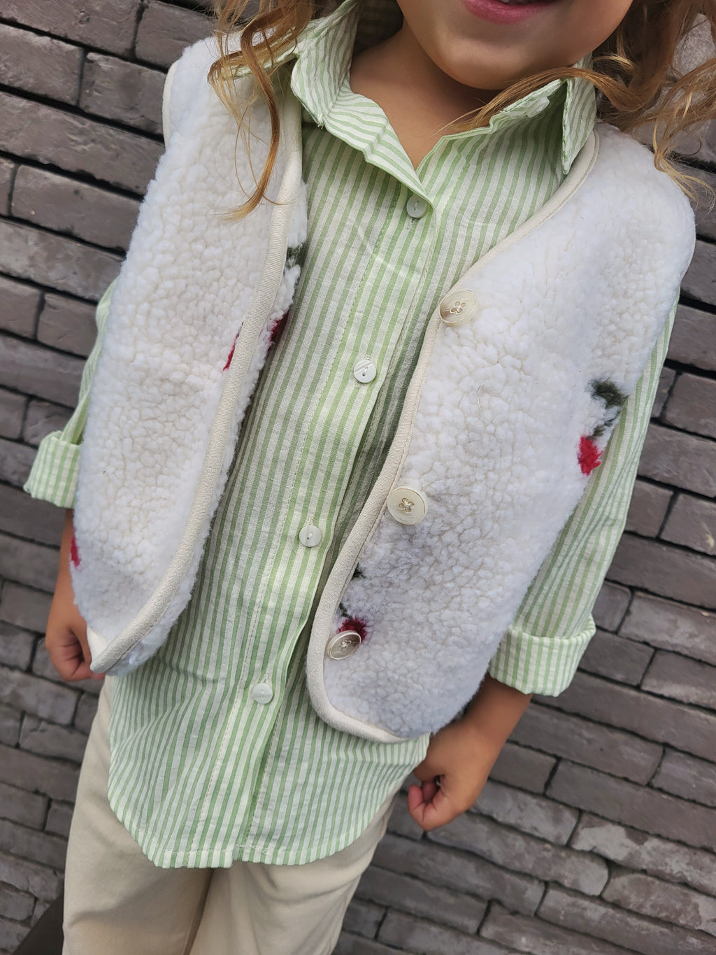 Veste sans manche Cerise enfant