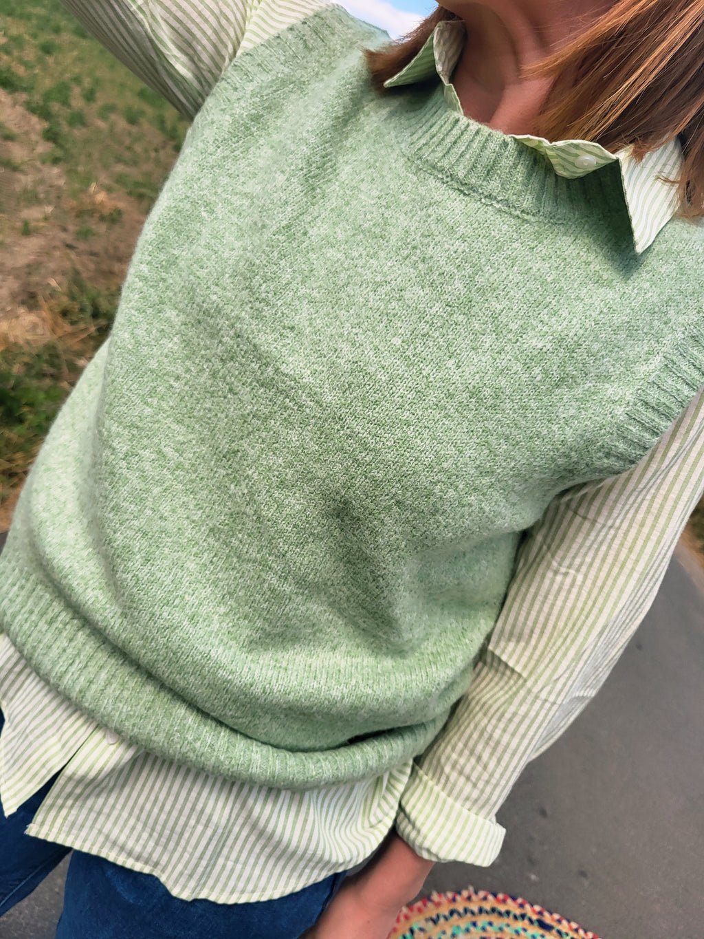Pull sans manche Green