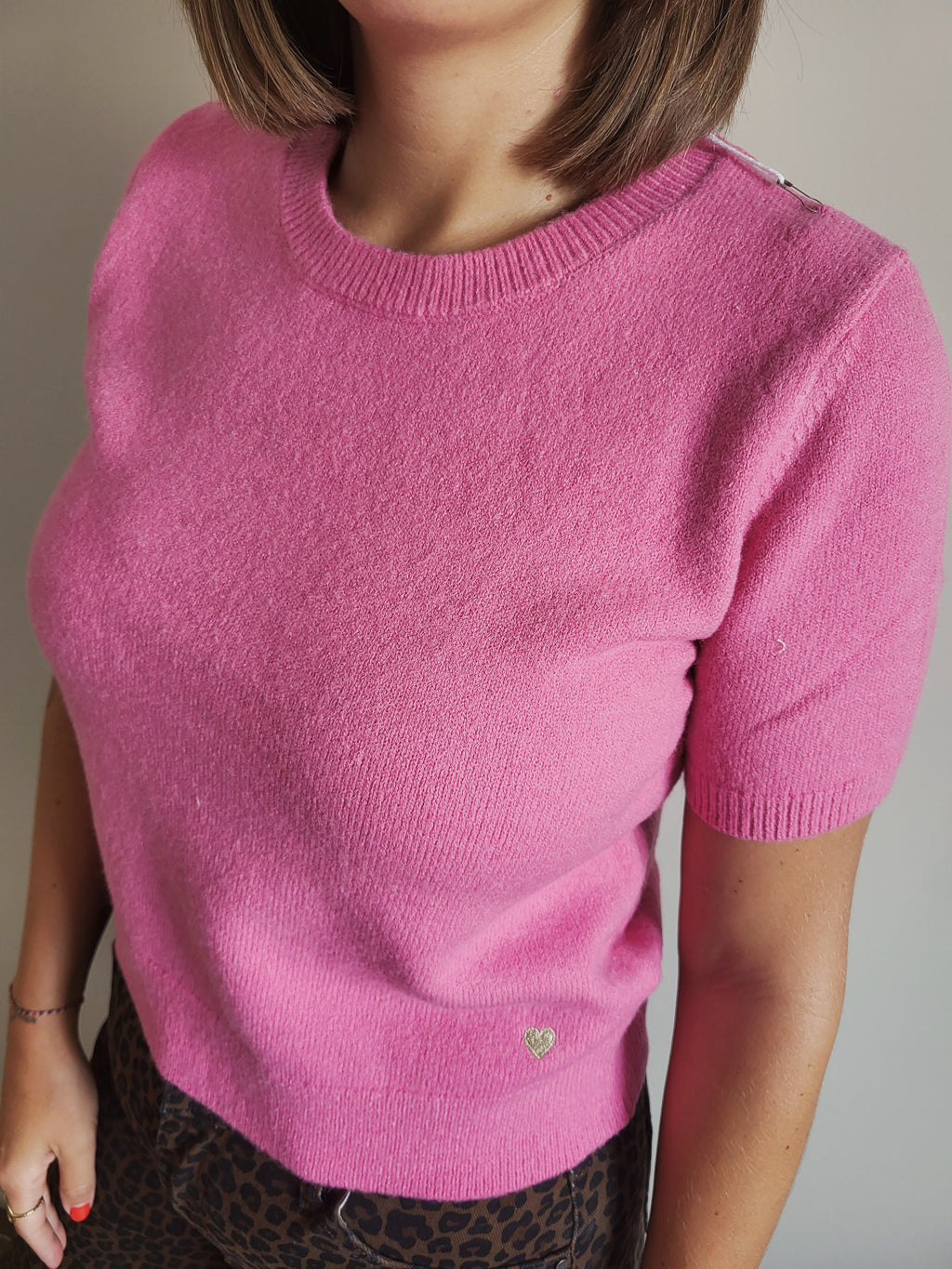 Pull T-shirt rose