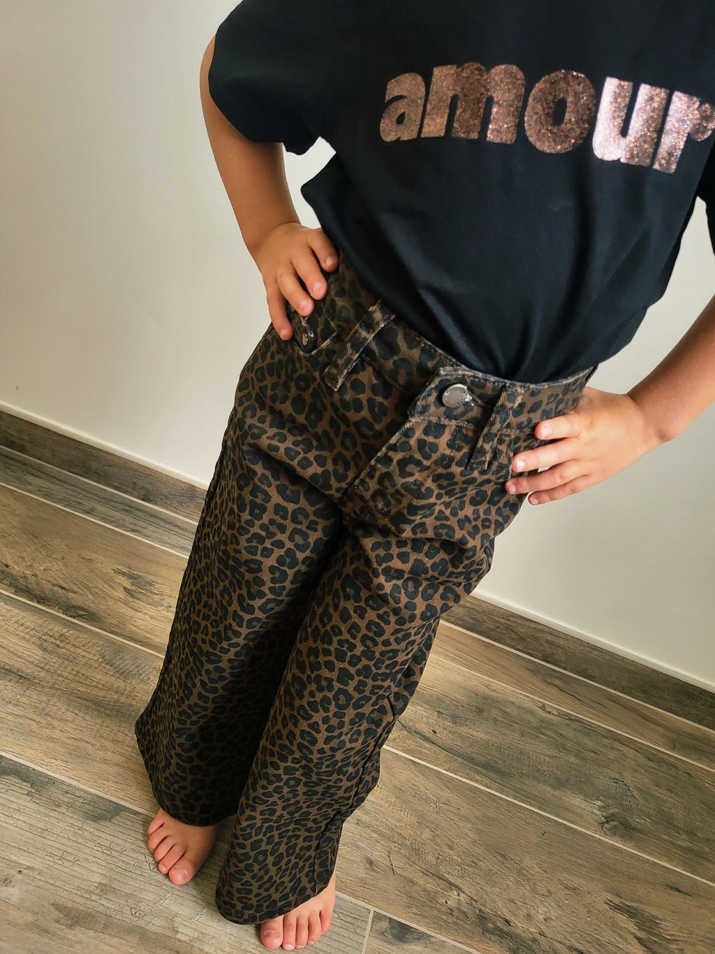 Jeans Léopard enfant
